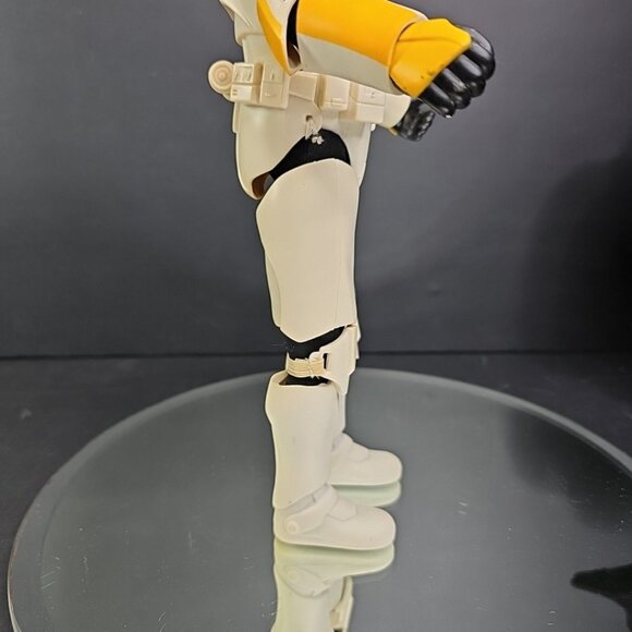 Star Wars Attack of the Clones Clone Commander 12” W/ Yellow Stripes 2002 VTG - Picture 7 of 16